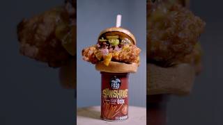 Dr.Food Nashville Hot Chicken Sunshine Stix Burger @DrFoodWorldwide #shorts #burger