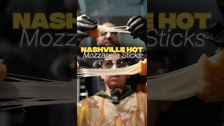 Nashville Hot Mozzarella Sticks #mozzarella #cheesepull #mozzarellasticks #kingzaza #lilyburger